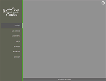 Tablet Screenshot of chateau-cordes-orcival.com